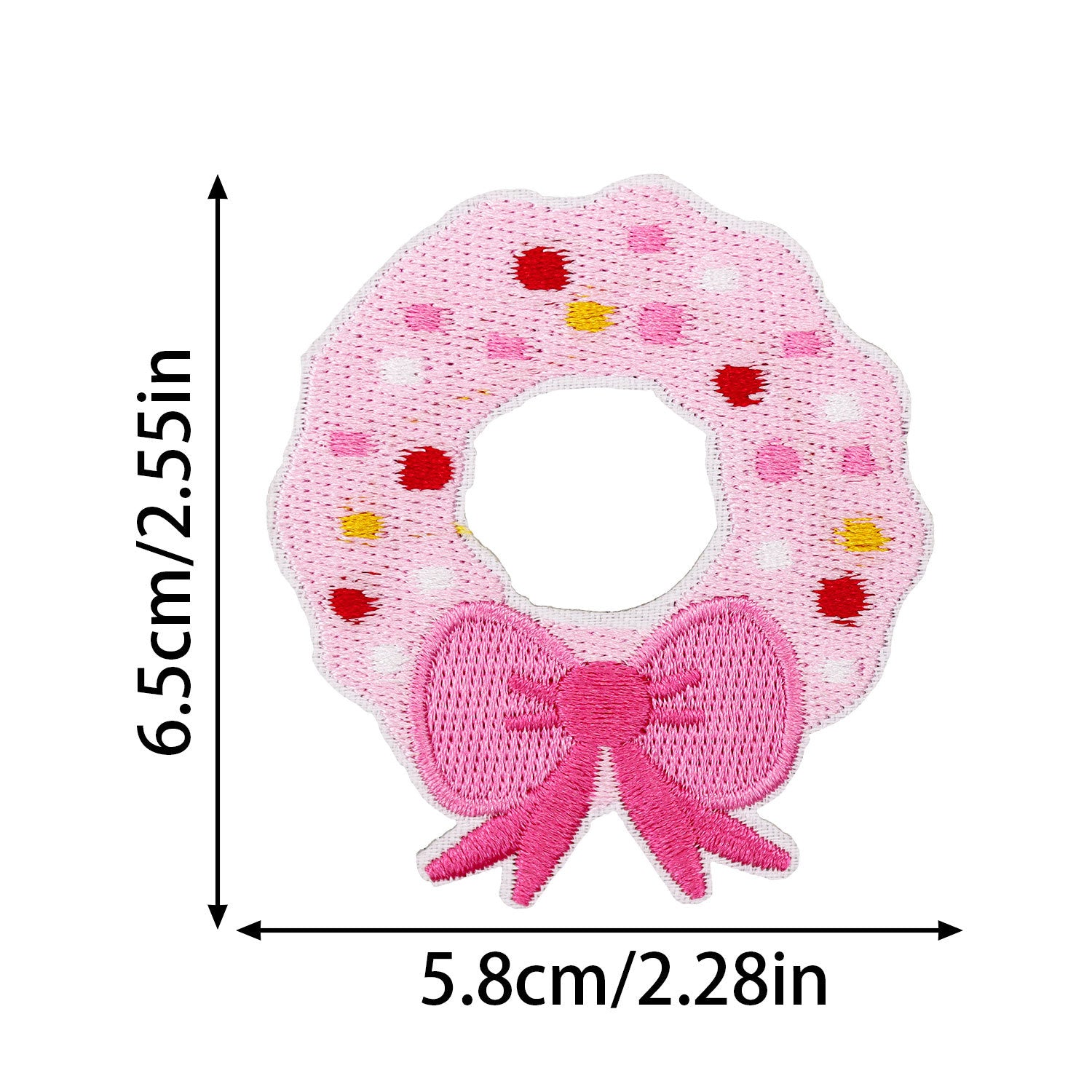 Wholesale Pink Christmas Series Embroidered Patch